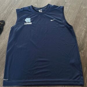 Nike sleeveless women’s UNC lacrosse shirt